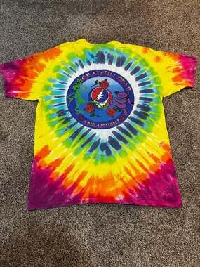 Vintage 1997 Grateful Dead Anrakushi Tie Dye T-Shirt